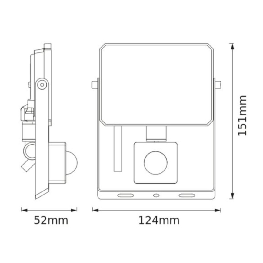 Ledvance - LED Reflektor se senzorem pohybu a soumraku FLOODLIGHT LED/20W/230V 3000K IP65