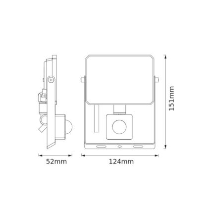 Ledvance - LED Reflektor se senzorem pohybu a soumraku FLOODLIGHT LED/20W/230V 4000K IP65