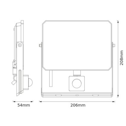 Ledvance - LED Reflektor se senzorem pohybu a soumraku FLOODLIGHT LED/50W/230V 3000K IP65