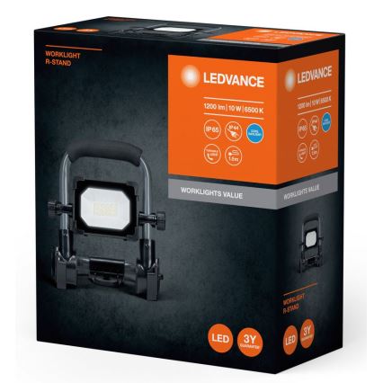 Ledvance - LED Venkovní reflektor WORKLIGHT R-STAND LED/10W/230V 6500K IP65