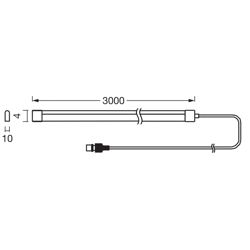 Ledvance - LED RGB Stmívatelný solární pásek FLEX MAGIC 3m LED/1,2W/3,7V 2000 mAh IP44 + dálkové ovládání