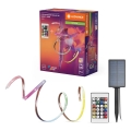 Ledvance - LED RGB Stmívatelný solární pásek FLEX MAGIC 3m LED/1,2W/3,7V 2000 mAh IP44 + dálkové ovládání