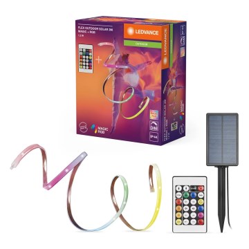 Ledvance - LED RGB Stmívatelný solární pásek FLEX MAGIC 3m LED/1,2W/3,7V 2000 mAh IP44 + dálkové ovládání