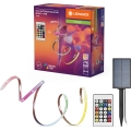 Ledvance - LED RGB Stmívatelný solární pásek FLEX MAGIC 5m LED/1,6W/3,7V 2000 mAh IP44 + dálkové ovládání