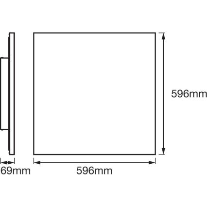 Ledvance - LED RGB+TW Stmívatelné svítidlo SMART+ FRAMELESS LED/40W/230V 3000K-6500K Wi-Fi