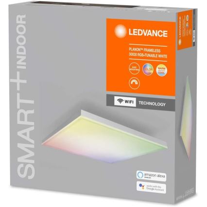 Ledvance - LED RGB+TW Stmívatelné stropní svítidlo SMART+ FRAMELESS LED/20W/230V 3000K-6500K Wi-Fi