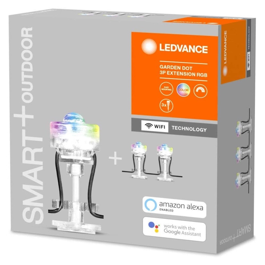 Ledvance - LED RGB Venkovní prodlužovací sada SMART+ DOT 3xLED/0,7W/230V IP65 Wi-Fi
