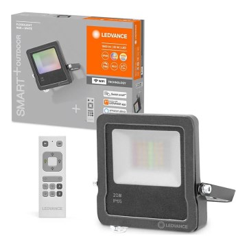 Ledvance - LED RGBW Reflektor FLOODLIGHT LED/20W/230V 3000K IP65 Wi-Fi + dálkové ovládání