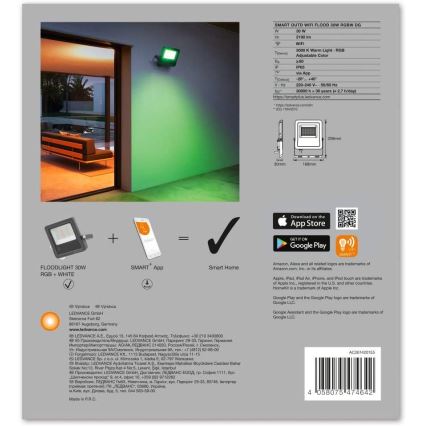 Ledvance - LED RGBW Reflektor SMART+ FLOOD LED/30W/230V IP65 Wi-Fi