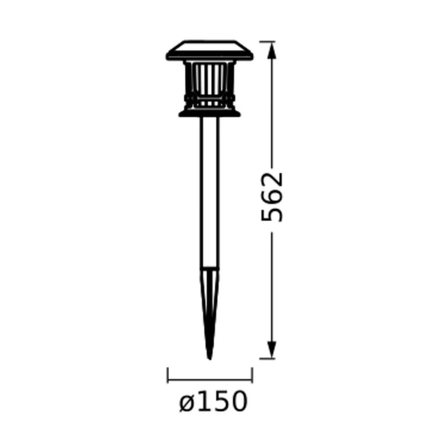 Ledvance - LED RGBW Stmívatelná solární lampa SMART+ SOLAR LED/0,12W/3,2V 3000-6500K IP44