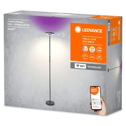 Ledvance - LED RGBW Stmívatelná stojací lampa SMART+ FLOOR LED/13,5W/230V 2700-5000K Wi-Fi