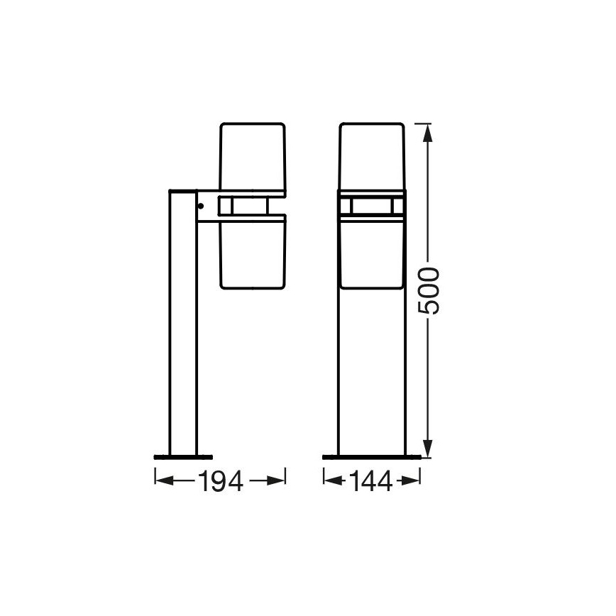 Ledvance - LED RGBW Stmívatelná venkovní lampa CASCADE 2xLED/7W/230V IP44 Wi-Fi