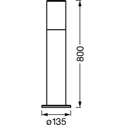 Ledvance - LED RGBW Stmívatelná venkovní lampa SMART+ PIPE LED/10W/230V Wi-Fi IP44