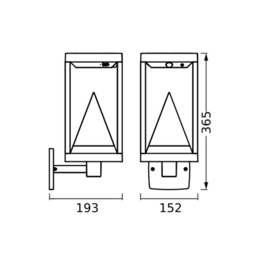 Ledvance - LED RGBW Stmívatelné solární nástěnné svítidlo se senzorem SMART+ ALPS LED/6W/3,7V 3000K IP44