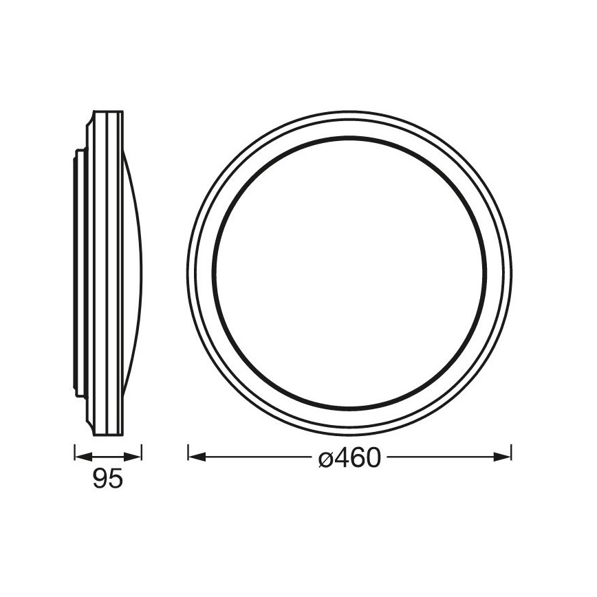 Ledvance - LED RGBW Stmívatelné stropní svítidlo SMART+ CIRCLE LED/28W/230V 3000-6500K Wi-Fi
