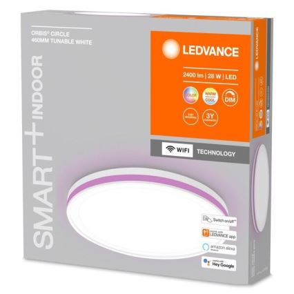 Ledvance - LED RGBW Stmívatelné stropní svítidlo SMART+ CIRCLE LED/28W/230V 3000-6500K Wi-Fi