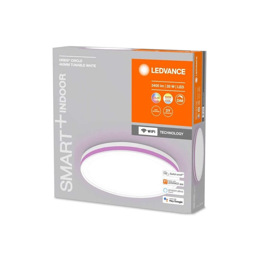 Ledvance - LED RGBW Stmívatelné stropní svítidlo SMART+ CIRCLE LED/28W/230V 3000-6500K Wi-Fi