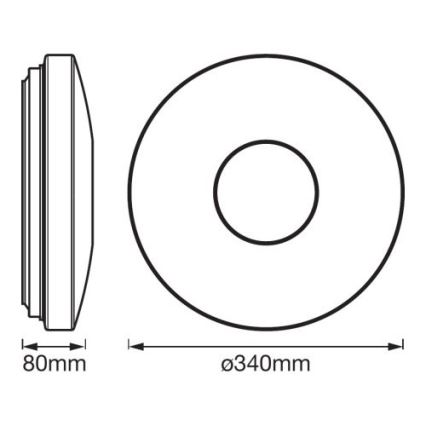 Ledvance - LED RGBW Stmívatelné svítidlo SMART+ KITE LED/18W/230V 3000K-6500K Wi-Fi