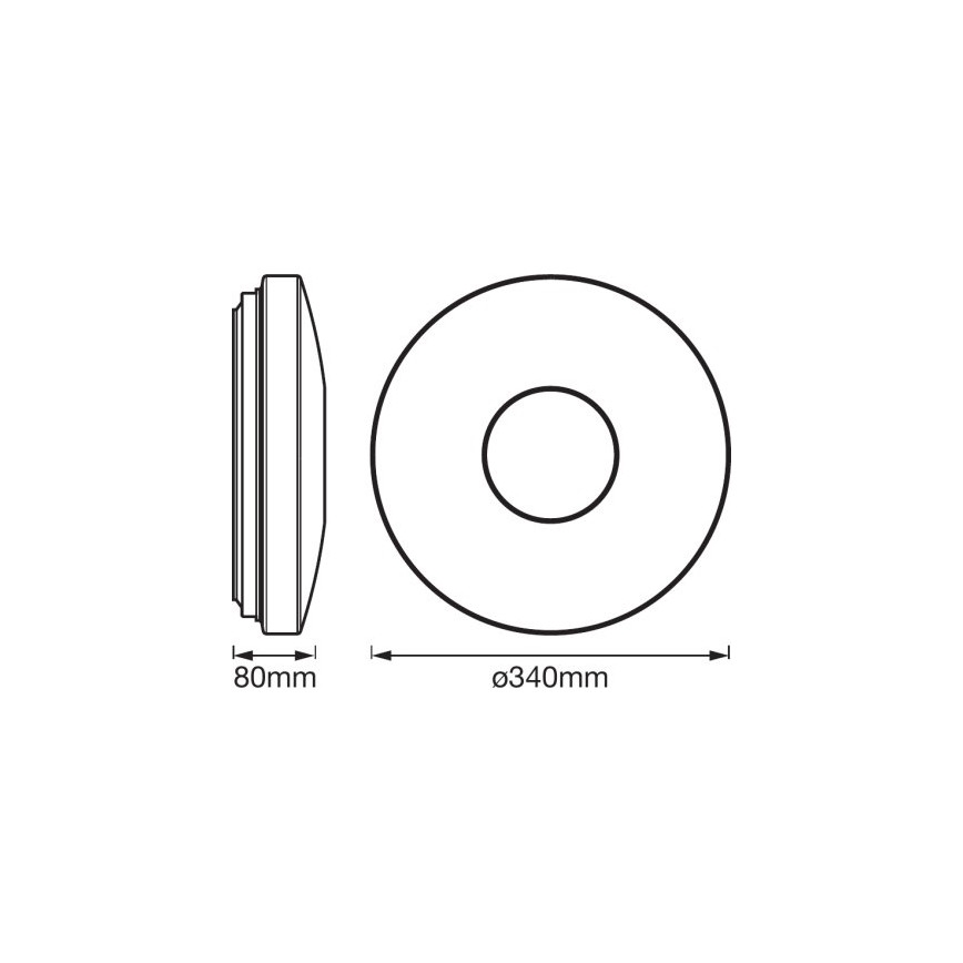 Ledvance - LED RGBW Stmívatelné svítidlo SMART+ KITE LED/18W/230V 3000K-6500K Wi-Fi