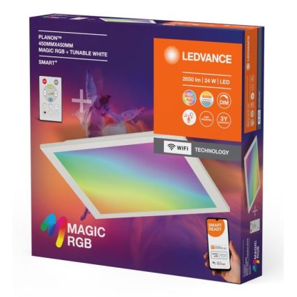 Ledvance - LED RGBW Stmívatelné stropní svítidlo SMART+ MAGIC LED/24W/230V 2700-6500K Wi-Fi + dálkové ovládání