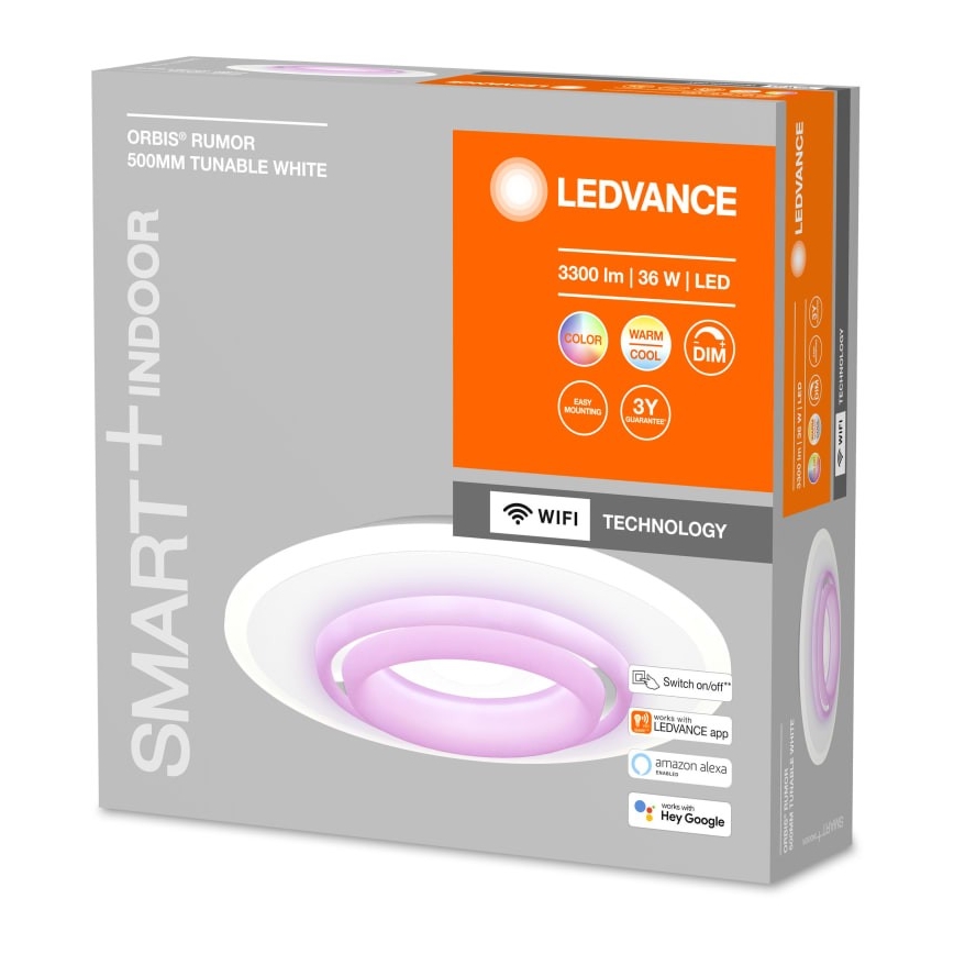 Ledvance - LED RGBW Stmívatelné stropní svítidlo SMART+ ORBIS LED/32W/230V Wi-Fi