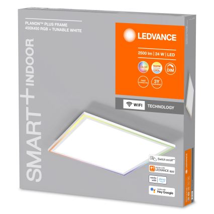 Ledvance - LED RGBW Stmívatelné stropní svítidlo SMART+ PLANON LED/24W/230V 2700-6500K Wi-Fi