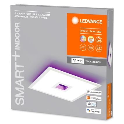 Ledvance - LED RGBW Stmívatelné stropní svítidlo SMART+ PLANON LED/24W/230V 2700-6500K Wi-Fi