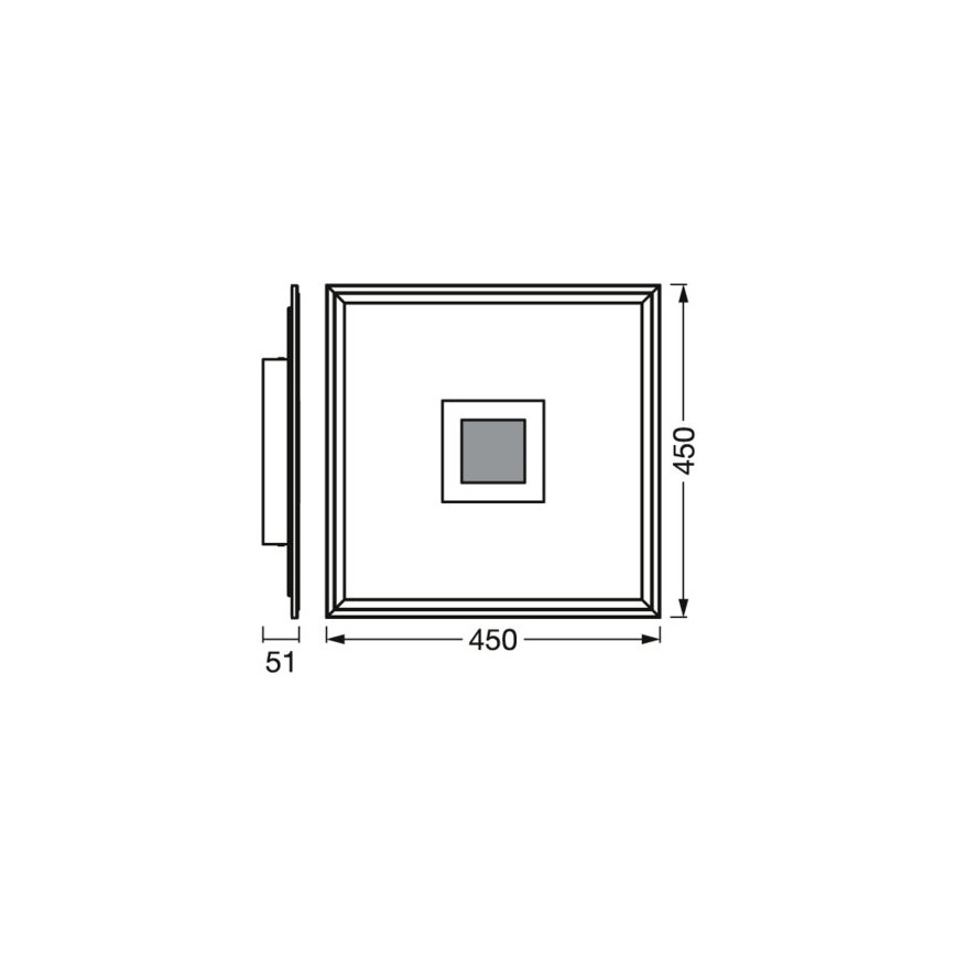 Ledvance - LED RGBW Stmívatelné stropní svítidlo SMART+ PLANON LED/24W/230V 2700-6500K Wi-Fi