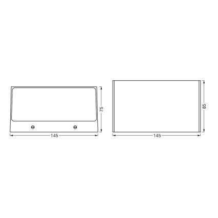 Ledvance - LED RGBW Stmívatelné venkovní nástěnné svítidlo SMART+ BRICK LED/14W/230V Wi-Fi IP44