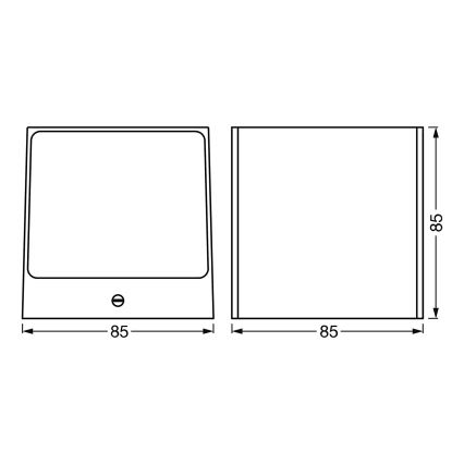 Ledvance - LED RGBW Stmívatelné venkovní nástěnné svítidlo SMART+ BRICK LED/14W/230V Wi-Fi IP44