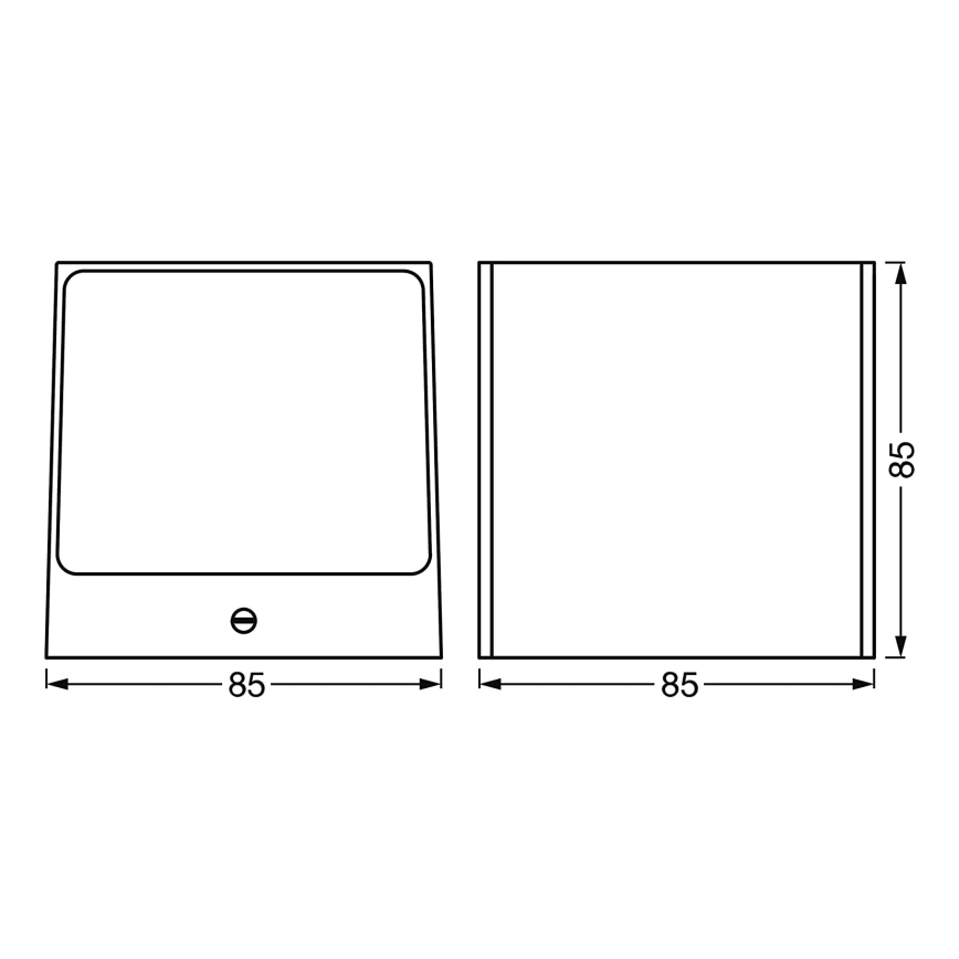 Ledvance - LED RGBW Stmívatelné venkovní nástěnné svítidlo SMART+ BRICK LED/14W/230V Wi-Fi IP44