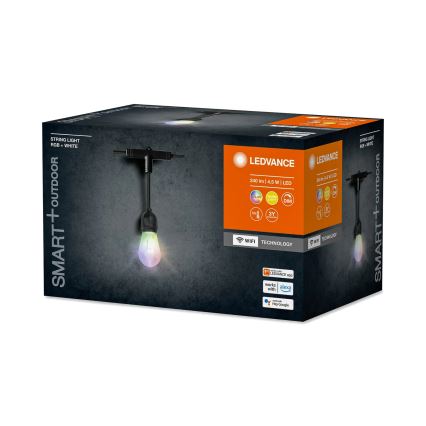 Ledvance - LED RGBW Stmívatelný venkovní řetěz SMART+ STRING 12xLED/0,37W/230V IP44 Wi-Fi