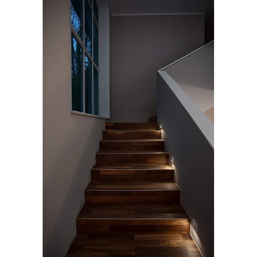 Ledvance - LED Schodišťové svítidlo se senzorem NIGHTLUX LED/0,25W/3×AAA IP54