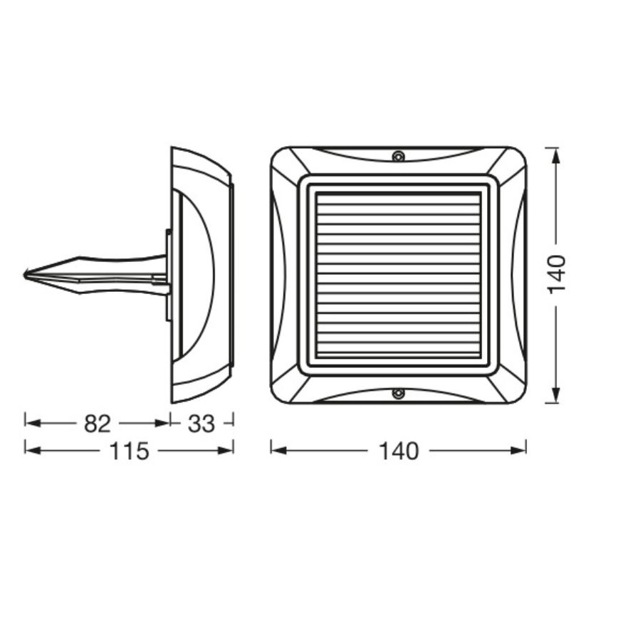 Ledvance - LED Stmívatelná solární lampa ENDURA STYLE SOLAR LED/1,2W/3,7V 2000 mAh IP65