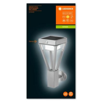 Ledvance - LED Solární nástěnné svítidlo se senzorem BOUQUET LED/6W/3,7V 2200 mAh IP44