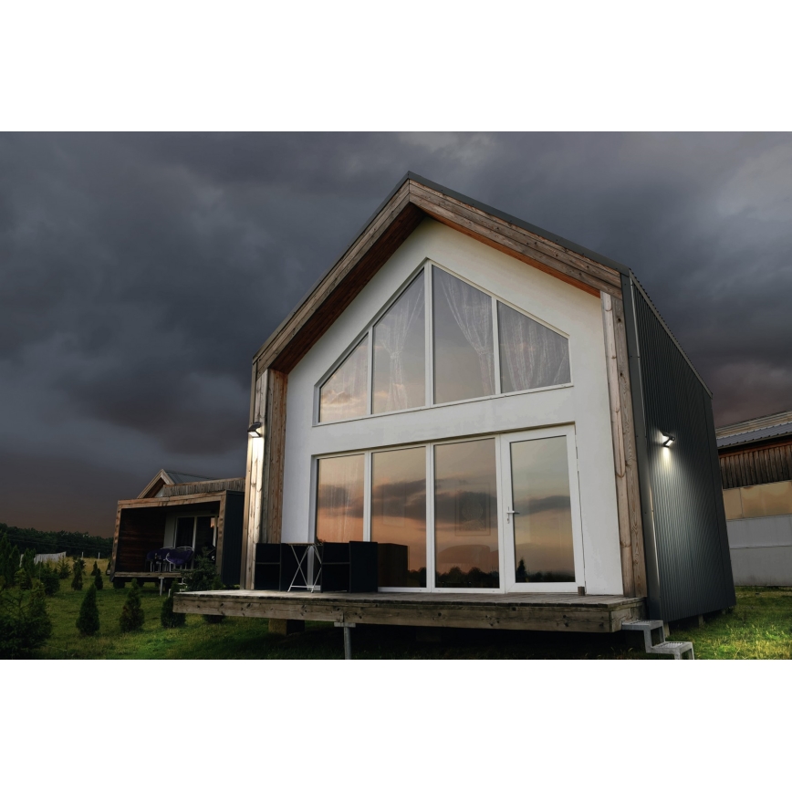 Ledvance - LED Solární nástěnné svítidlo se senzorem BUTTERFLY LED/8W/3,7V 2000 mAh IP65