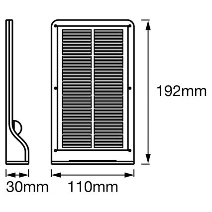 Ledvance - LED Solární nástěnné svítidlo se senzorem DOORLED LED/3W/3,3V IP44