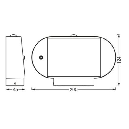Ledvance - LED Solární nástěnné svítidlo se senzorem ENDURA STYLE LED/4W/3,7V 2000 mAh IP44