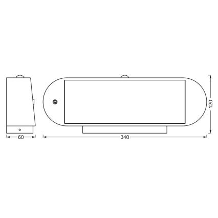 Ledvance - LED Solární nástěnné svítidlo se senzorem pohybu a soumraku ENDURA STYLE LED/6W/7,4V 2000 mAh IP44