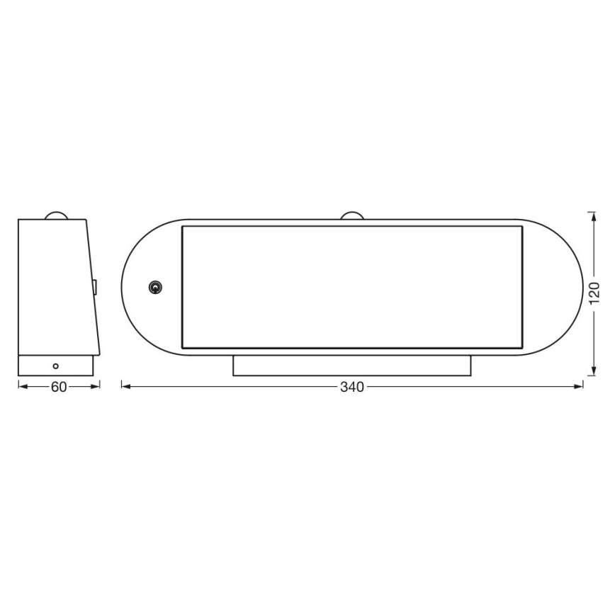 Ledvance - LED Solární nástěnné svítidlo se senzorem pohybu a soumraku ENDURA STYLE LED/6W/7,4V 2000 mAh IP44
