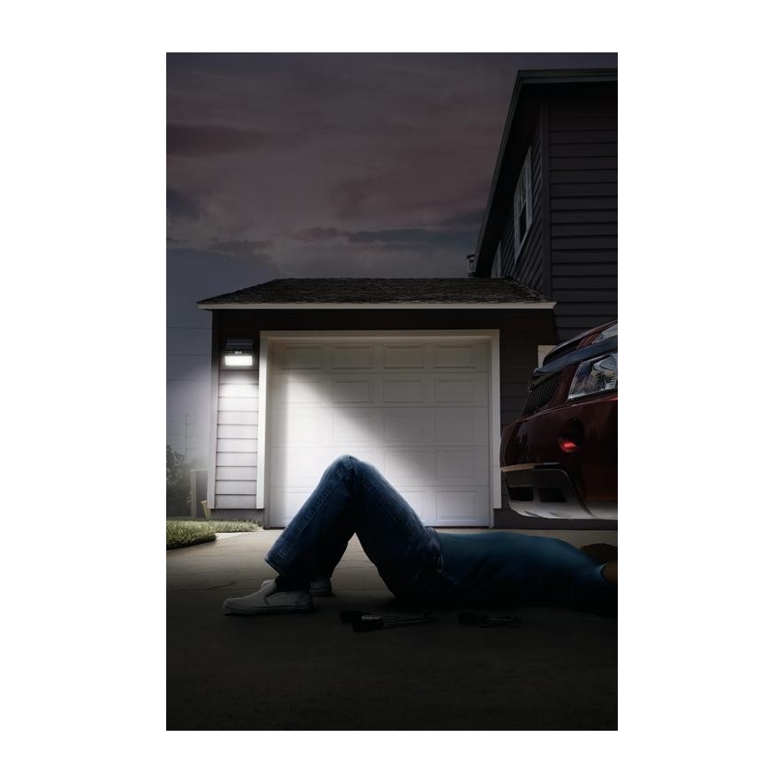 Ledvance - LED Venkovní solární nástěnný reflektor se senzorem FLOOD LED/2,9W/3,7V 2600 mAh IP44