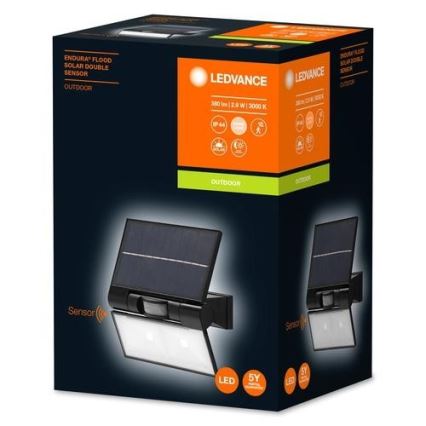 Ledvance - LED Venkovní solární nástěnný reflektor se senzorem FLOOD LED/2,9W/3,7V 2600 mAh IP44