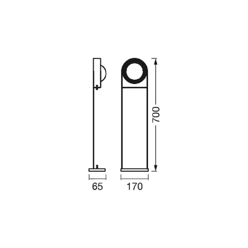Ledvance - LED Stmívatelná venkovní lampa SWING LED/6,7W/230V IP44 Wi-Fi