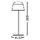 Ledvance - LED Stmívatelná venkovní nabíjecí lampa TABLE LED/2,5W/5V IP54 béžová