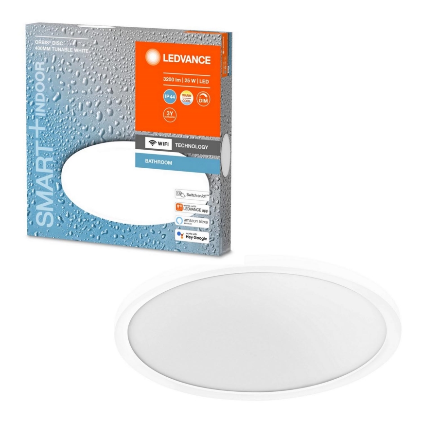 Ledvance - LED Stmívatelné koupelnové svítidlo SMART+ DISC LED/25W/230V 3000-6500K Wi-Fi IP44