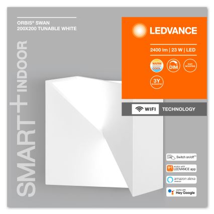 Ledvance - LED Stmívatelné nástěnné svítidlo SMART+ SWAN LED/23W/230V 3000-6500K Wi-Fi