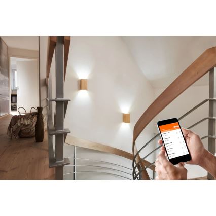 Ledvance - LED Stmívatelné nástěnné svítidlo SMART+ WOOD LED/12W/230V 3000-6500K Wi-Fi