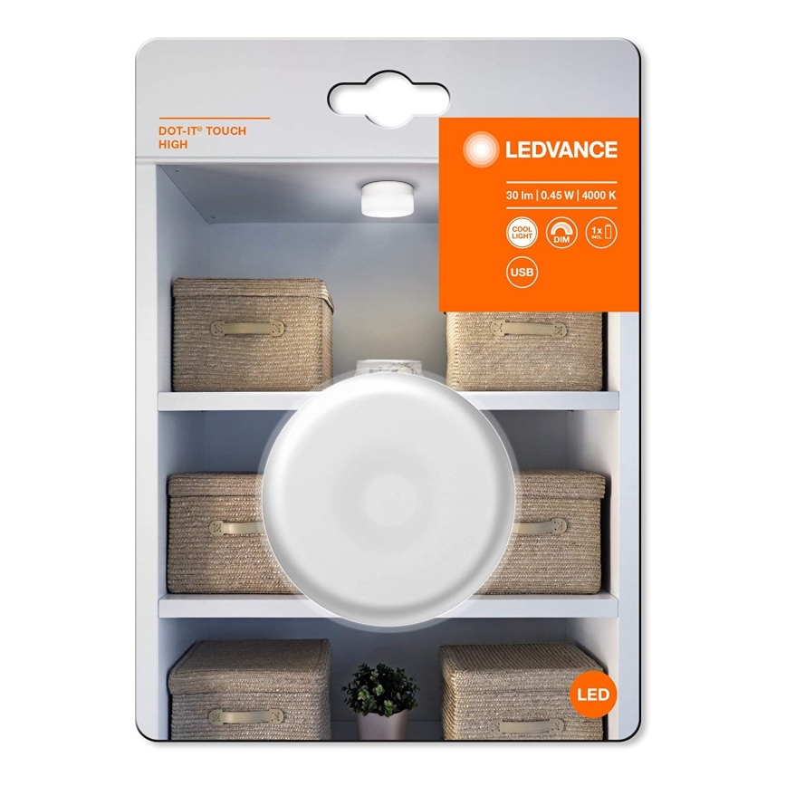 Ledvance - LED Stmívatelné orientační svítidlo DOT-IT LED/0,45W/5V 500 mAh