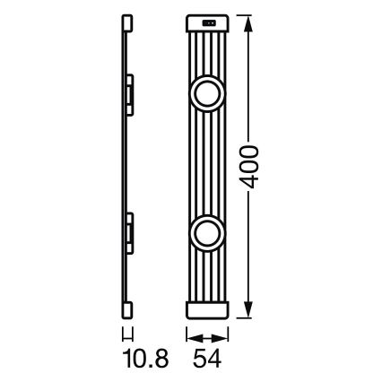 Ledvance - LED Stmívatelné osvětlení nábytku se senzorem LINEAR 2xLED/3,5W/230V