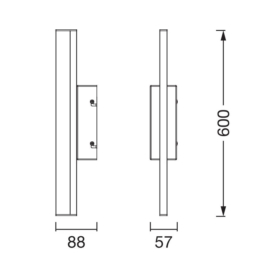 Ledvance - LED Stmívatelné dotykové osvětlení zrcadla ORBIS MIRROR LED/10W/230V 60 cm 3000/4000K IP44